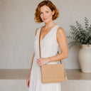 Bolso de rafia rectangular con correa - Bagatelle