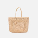 Bolso de hombro de rafia con cremallera - Bagatelle
