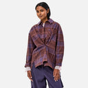 Camisa cuadros ciruela- CKS