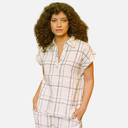 Conjunto pantalón y camisa de rayas negras - PAN