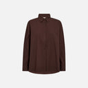 Camisa marrón amplia de algodón - Freequent