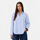 Camisa de rayas azules oversize - Orfeo