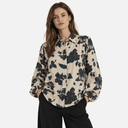 Camisa flores crudo y negro - Freequent
