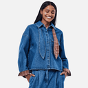Camisa vaquera lazo y cuadros - CKS