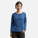 Camiseta azul manga raglán- Singular