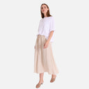 Camiseta básica blanca y cuadrada - Freequent