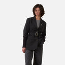 Chaqueta tipo blazer con cinturón - Orfeo
