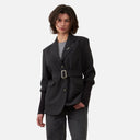 Chaqueta tipo blazer con cinturón - Orfeo