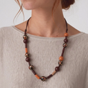 Collar bolas naranja - Surkana