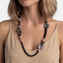 Collar piezas cuadradas camel - Surkana