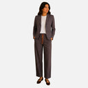 Conjunto americana y pantalón recto cuadros lúrex - Studio Manna
