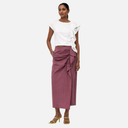 Falda midi volante