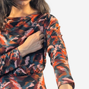 Vestido midi corte cintura