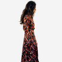 Vestido midi corte cintura