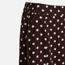 Falda midi de lunares marrón - Freequent