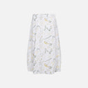 Falda midi estampada con cintura elástica - Freequent