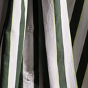 Camisa de rayas verde y blanco con lazada - CKS