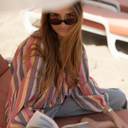 Blusa rayas naranjas