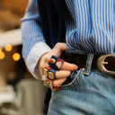 Anillo cuarzo sandía