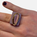 Anillo morado selenita