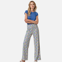 Pantalón recto multicolor