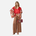 Pantalón print ancho