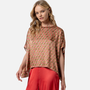 Blusa estampada capa