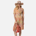 Vestido corto cruzado