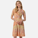 Vestido corto cruzado