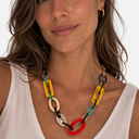 Collar anillas colores
