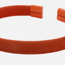 Pulsera malla ancha