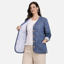 Chaqueta acolchada denim