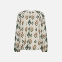 Blusa étnica verde