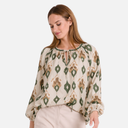 Blusa étnica verde