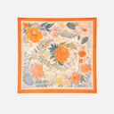 Pañuelo naranja flores
