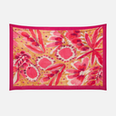 Pañuelo rosa hojas