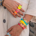 Anillo amarillo flúor