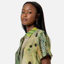 Camisa estampada y corte recto - Surkana