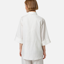 Camisa larga de lino manga tres cuartos - Surkana
