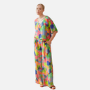 Pantalón fluido estampado multicolor - PAN