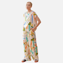 Pantalón fluido estampado bambú- PAN