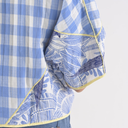 Chaqueta corta patchwork manga amplia - Orfeo