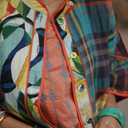 Chaqueta corta patchwork manga amplia - Orfeo