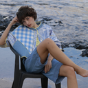 Chaqueta corta patchwork manga amplia - Orfeo