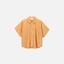 Camisa camel con botonadura frontal - Orfeo