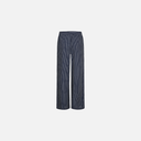 Pantalón azul marino de rayas con cintura elástica - Freequent