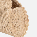 Bolso de mano rafia semicircular - Bagatelle