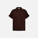Camisa ligera de lino y manga corta - Freequent