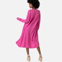 Chaqueta larga rosa de algodón - Surkana