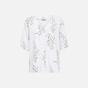 Blusa blanca estampado botánico - Freequent